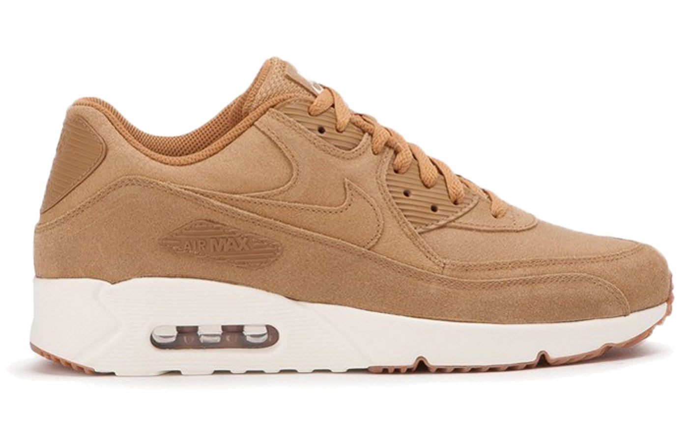 Nike Air Max 90 ULTRA 2.0 LTR FLAX/FLAX-SAIL-GUM MED BROWN 924447-200 KICKSOVER