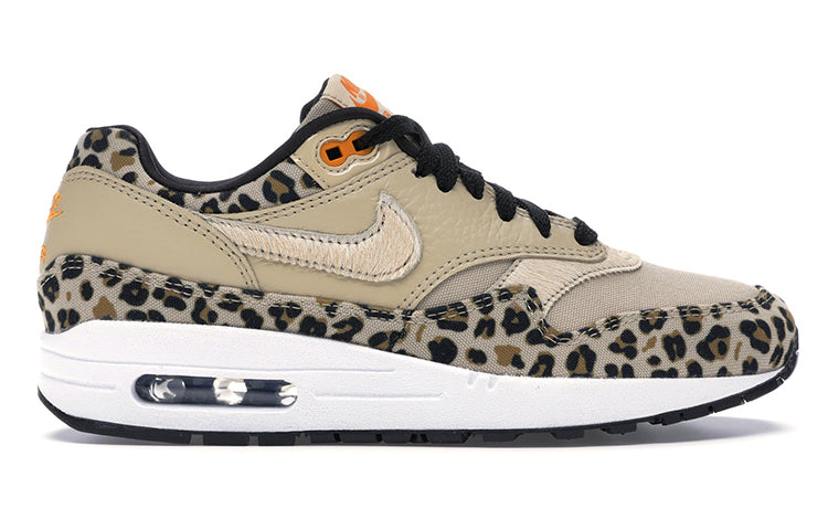 Nike Womens Air Max 1 Premium 'Leopard' Desert Ore/Orange Peel/Black BV1977-200 KICKSOVER