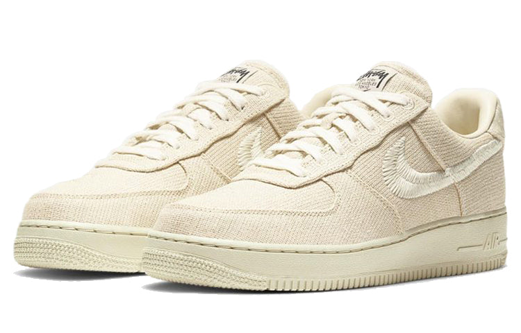 Nike Stussy x Air Force 1 Low 'Fossil' Fossil Stone/Sail/Off White CZ9084-200 KICKSOVER