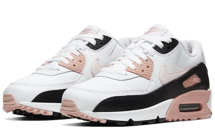 Womens Air Max 90 'Soft Pink' White/Soft Pink/Black 325213-143 KICKSOVER