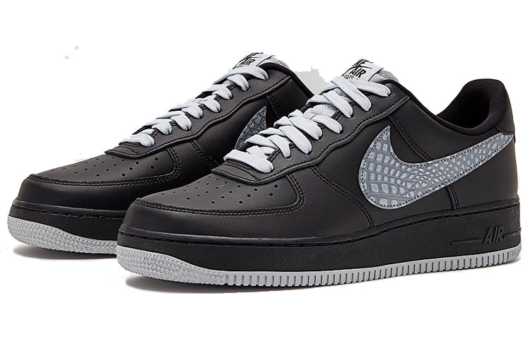 Nike Air Force 1 Low 'Black Croc Print' Black/Cool Grey/Dark Grey 823511-012 KICKSOVER