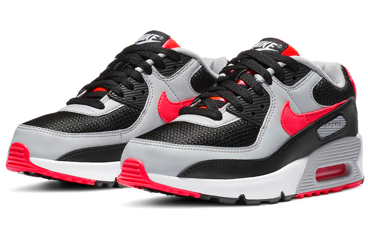 Nike Air Max 90 LTR Leather GS 'Radiant Red' Black/White/Wolf Grey/Radiant Red CD6864-009 KICKSOVER