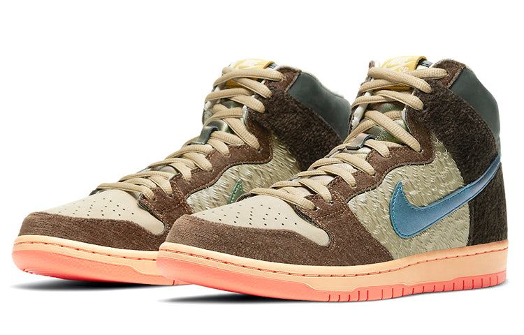 Nike Concepts x Dunk High Pro SB Skateboard 'Duck' Rattan/Parachute Beige/Orange Chalk/Baroque Brown DC6887-200