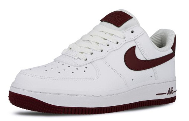 Nike Womens Air Force 1 Low '07 'Bordeaux' White/Bordeaux AH0287-105 KICKSOVER