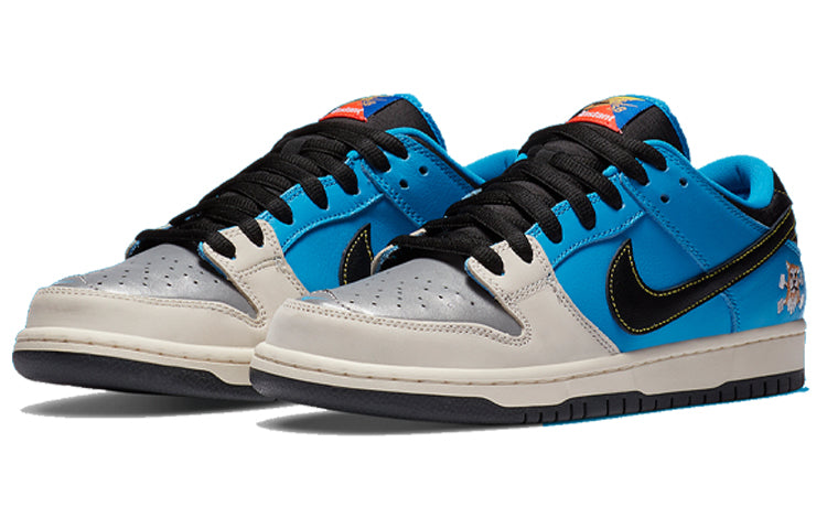 Nike Instant Skateboards x Dunk Low Pro SB Skateboard QS Blue Hero/Pale Ivory/Black CZ5128-400 sneakmarks