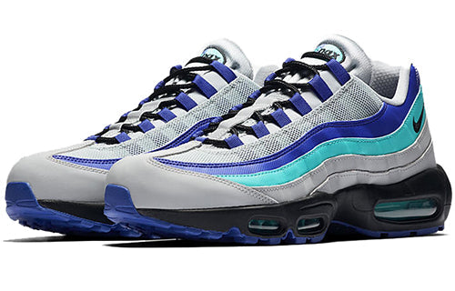 Nike Air Max 95 'Aqua' Wolf Grey/Black-Indigo Burst-Hyper Jade AT2865-001 sneakmarks