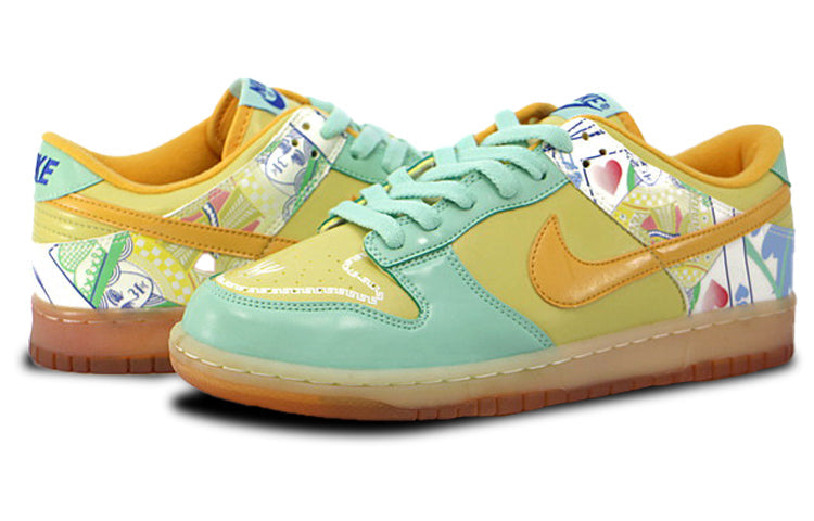 Nike Womens WMNS Dunk Low Premium 'Collection Royale Serena Williams' Celery/Papaya-Med Mint-Varsity Red 313600-371