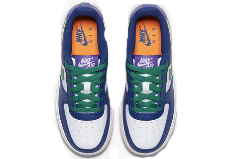 Nike Air Force 1 Low LV8'Gym Blue' GS Gym Blue/White-Hyper Grape-Neptune Green 596728-407 KICKSOVER