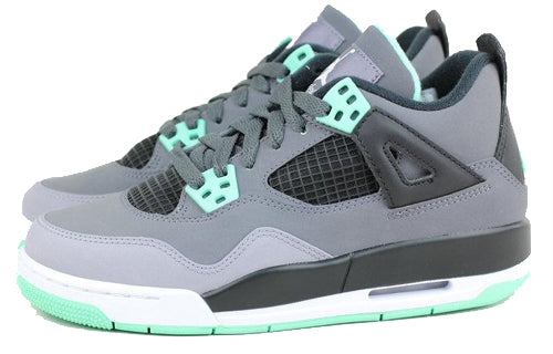 Air Jordan 4 Retro GS Dark Grey Green Glow 408452-033