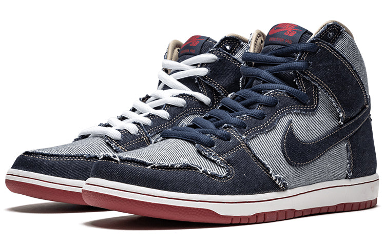 Nike SB Skateboard Dunk High TRD QS Midnight Navy - Denim 881758-441