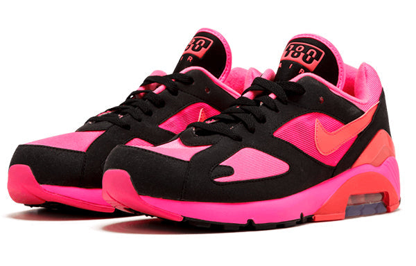 Nike Comme des Garcons x Air Max 180 Black Pink Laser Pink/Solar Red-Black AO4641-601 KICKSOVER