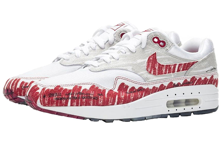 Nike Air Max 1 Tinker Sketch To Shelf - White Red CJ4286-101 KICKSOVER