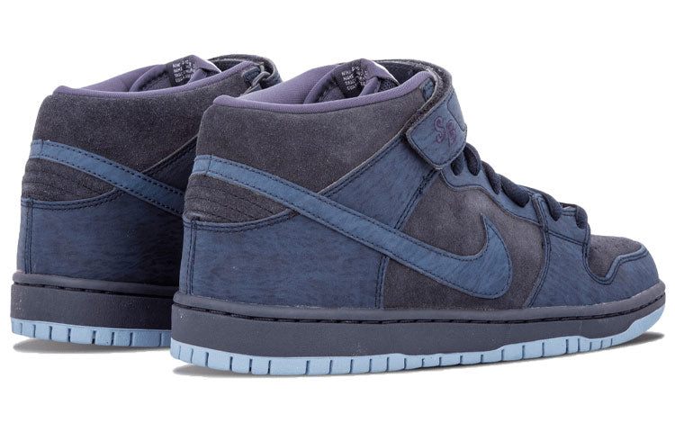 Nike Dunk Mid Pro Sb Dark Obsidian/Thndr Bl-Wrk Bl 314383-444 sneakmarks