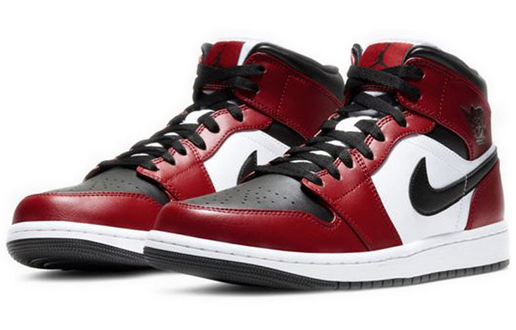 Air Jordan 1 Mid Chicago Black Toe 554724-069