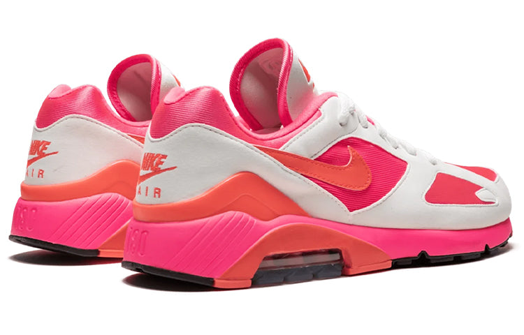 Nike Comme des Garcons x Air Max 180 White Pink Laser Pink/Solar Red-White AO4641-600 KICKSOVER