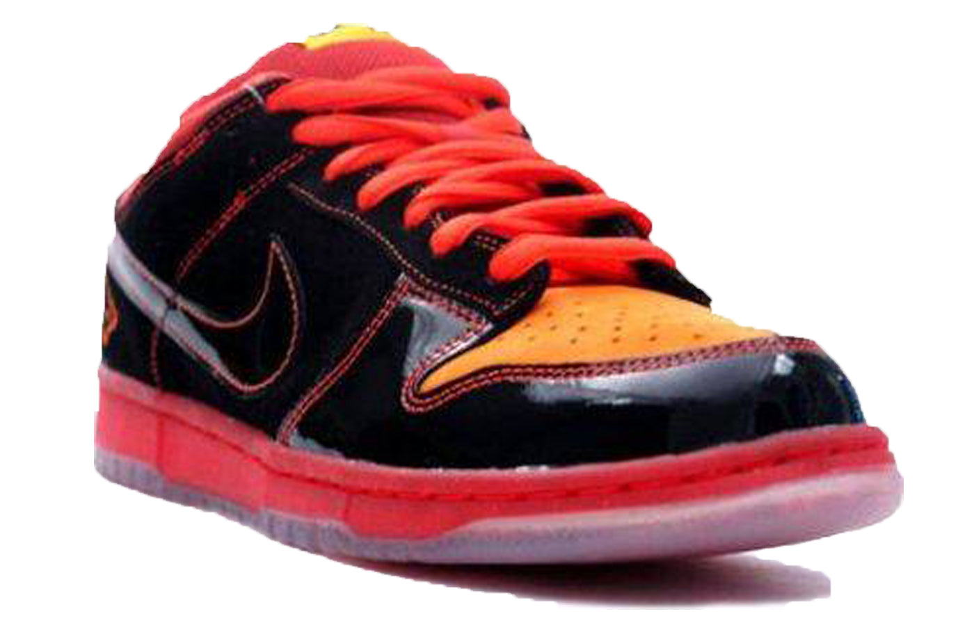 Nike Dunk Low Premium SB Skateboard 'Hawaii' Black/Black-Deep Orange 313170-003