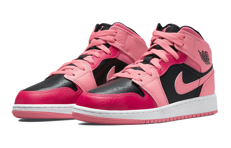 Air Jordan 1 Mid Coral Chalk (GS) 554725-662