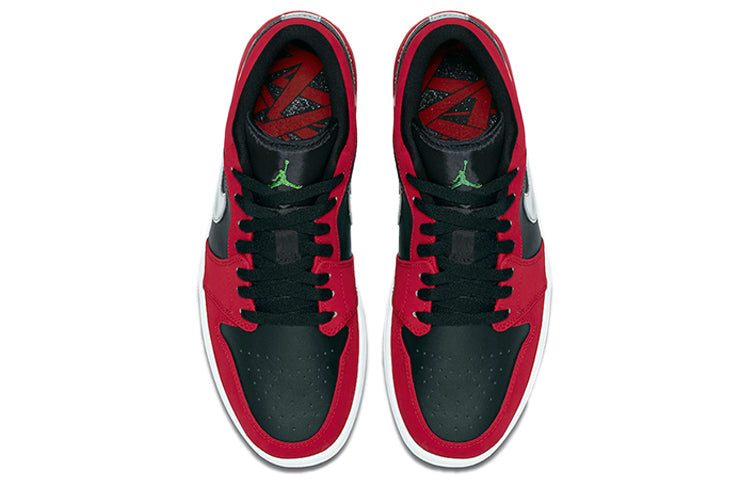 Air Jordan 1 Low 'Gym Red Green Pulse' Black/Green Pulse-Gym Red 553558-036