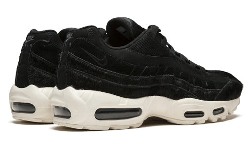 Womens Air Max 95 LX 'Black' Black/Black-Dark Grey-Sail AA1103-001 sneakmarks