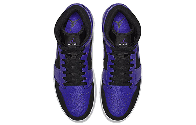 Air Jordan 1 Mid Black Dark Concord 554724-051