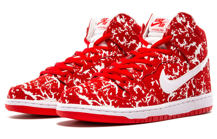 Nike SB Skateboard Dunk High PRM 'Raw Meat' Challenge Red/Challenge Red/White/White 313171-616