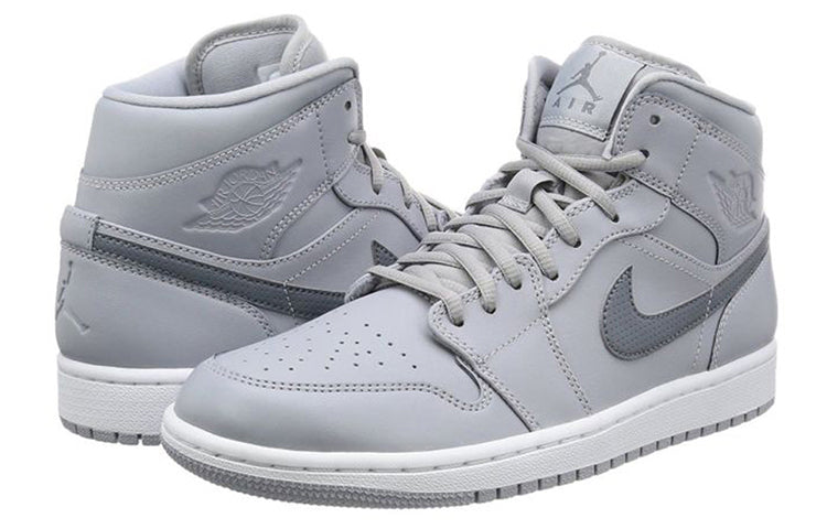 Air Jordan 1 Mid Wolf Grey 554724-033