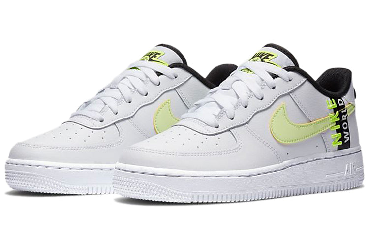 Nike Air Force 1 Low GS Worldwide Pack - White Barely Volt CN8536-100 KICKSOVER