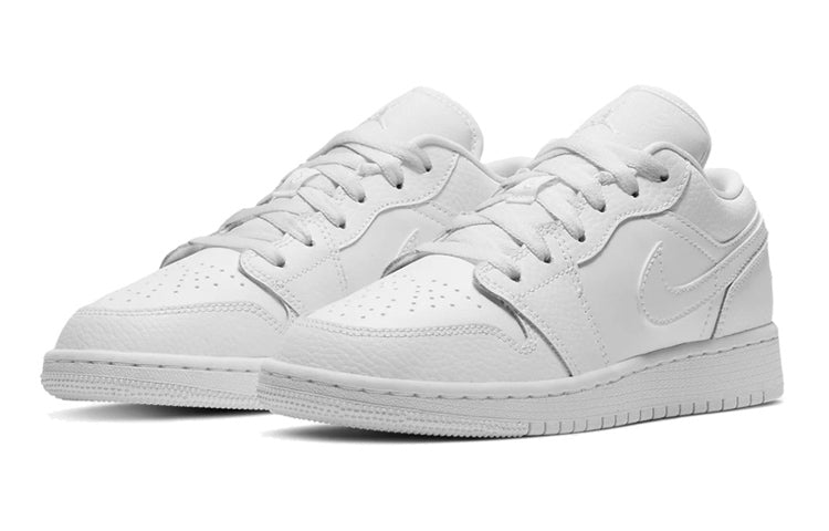 Air Jordan 1 Low GS Triple White 553560-130