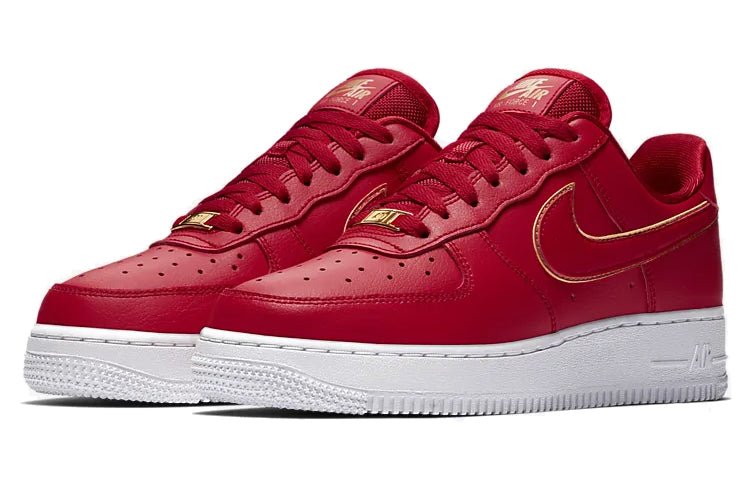 Nike Womens Air Force 1 Low 'Red Gold Swoosh' AO2132-602 KICKSOVER