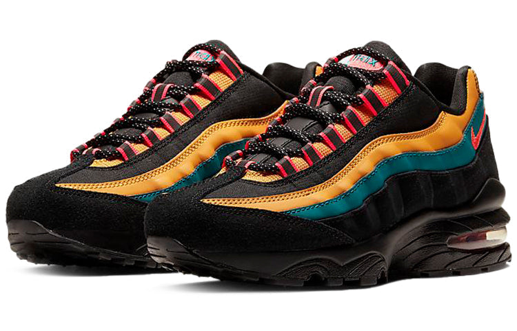 Nike Air Max 95 SE GS 'Black Bright Spruce' Black/Bright Spruce/Pollen Rise/Laser Crimson CU1095-001 sneakmarks