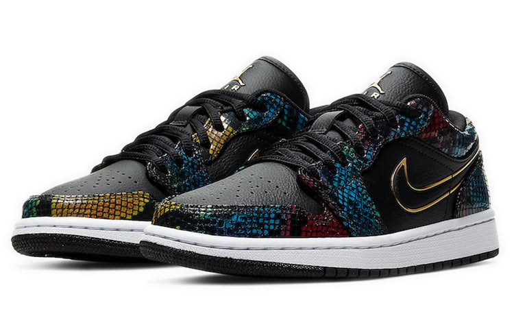 Womens WMNS Air Jordan 1 Low Multicolor Snakeskin CW5580-001