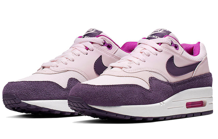 Nike Womens Air Max 1 'Grand Purple' Light Soft Pink/Grand Purple/Hyper Violet/Summit White 319986-610 KICKSOVER