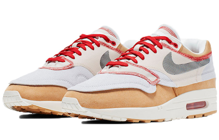 Nike Air Max 1 'Inside Out' Club Gold/Black/Pure Platinum/Desert Sand/Sail/University Red 858876-713 KICKSOVER