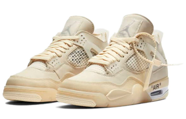 Womens WMNS Air Jordan 4 Retro OFF-White - Sail CV9388-100