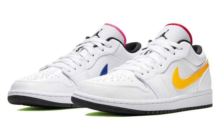 Air Jordan 1 Low 'Multi-Color Swoosh' White/Multi-Color/Black CW7009-100