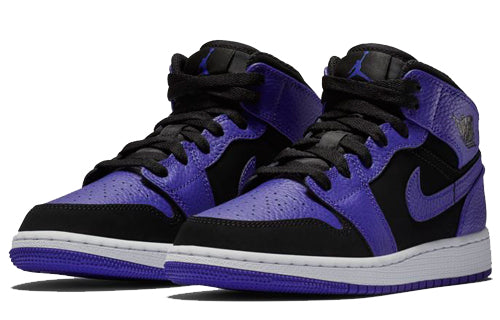 Air Jordan 1 Mid GS Black Dark Concord 554725-051