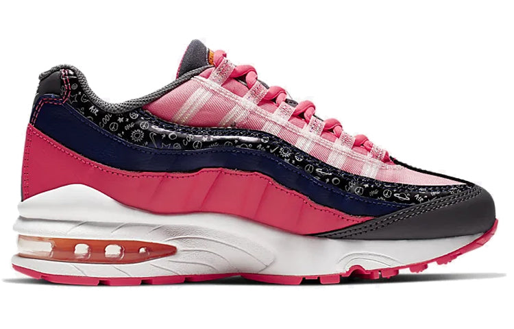 Nike Air Max 95'Purple Racer Pink' GS Regency Purple/Racer Pink-Sail-Laser Orange CI9933-500 sneakmarks