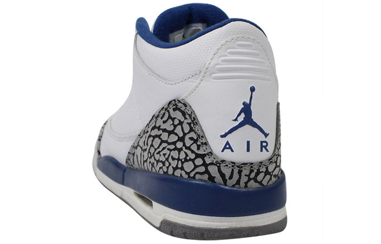 Air Jordan 3 Retro'True Blue' 2011 GS White/True Blue 398614-104