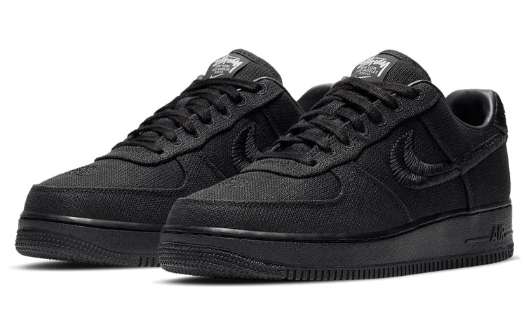 Nike Stussy x Air Force 1 Low 'Triple Black' Black/Black/Black CZ9084-001 KICKSOVER