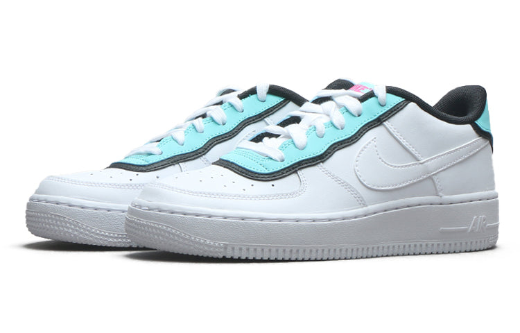 Nike Air Force 1 Low GS Double Layer - White Aqua BV1084-100 KICKSOVER