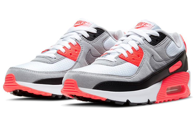 Nike Air Max 90 GS 'Infrared' 2020 White/Black/Cool Grey/Radiant Red DC8334-100 KICKSOVER