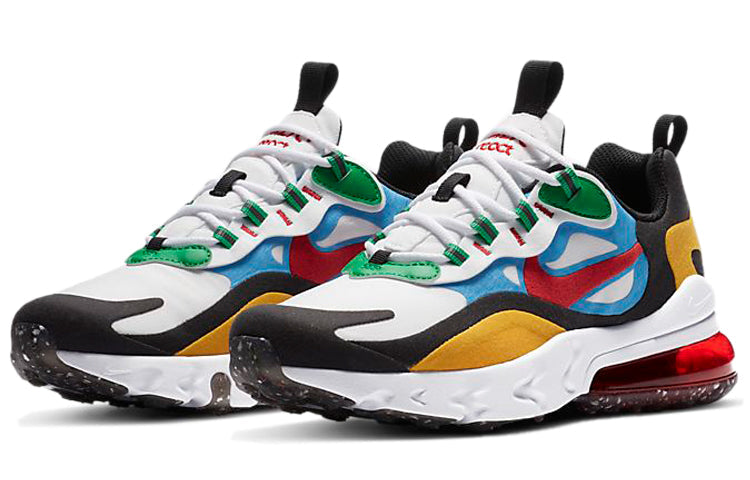 Nike Air Max 270 React BG 'Multi-Color' White/White/University Gold/University Red DB5938-161 KICKSOVER