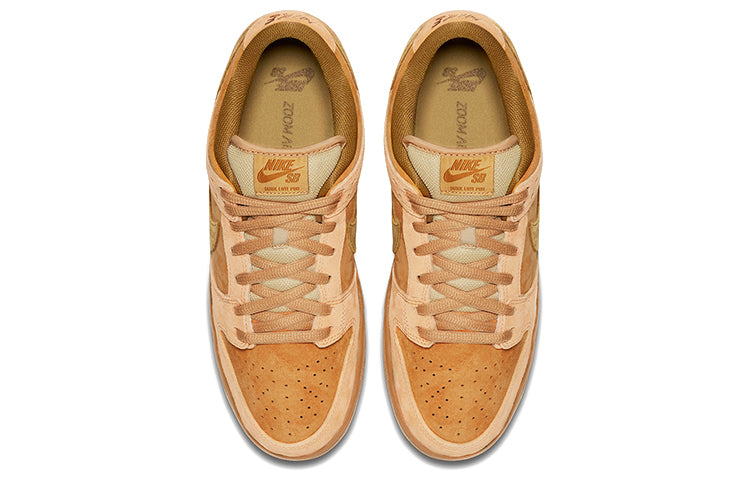 Nike SB Skateboard Dunk Low 'Reverse Reese Forbes Wheat' Dune/Twig-Wheat-Gum Medium Brown 883232-700