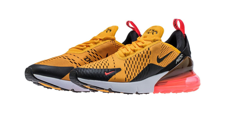 Nike Air Max 270 'Tiger' Black/University Gold-Hot Punch-White AH8050-004 KICKSOVER