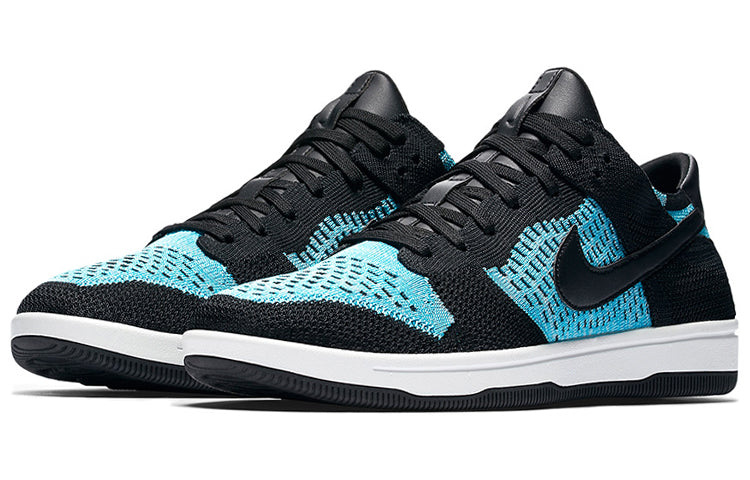 Nike Dunk Low Flyknit Black Chlorine Blue 917746-001
