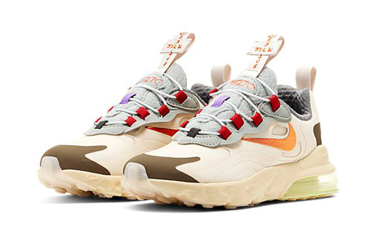 Nike Travis Scott x Air Max 270 React ENG PS 'Cactus Trails' Light Cream/Dark Hazel/Mica Green/Starfish CV2414-200 KICKSOVER