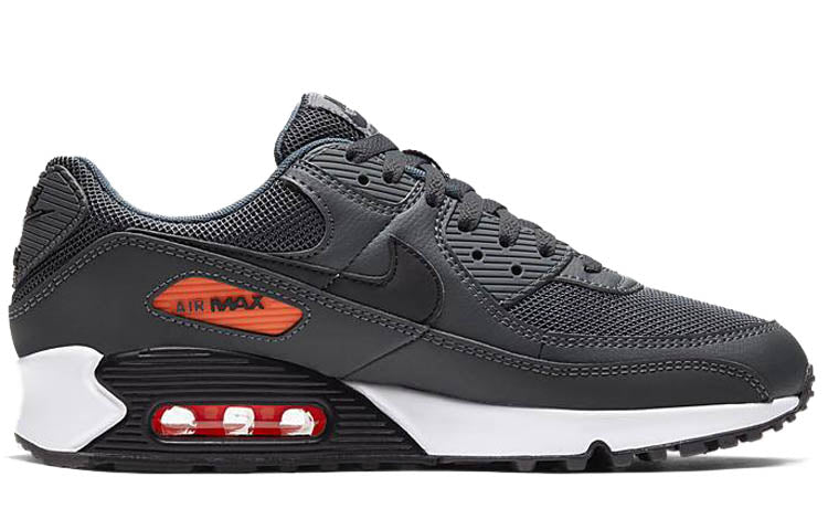 Nike Air Max 90 'Dark Grey' Iron Grey/Black/Total Orange CW7481-001 KICKSOVER