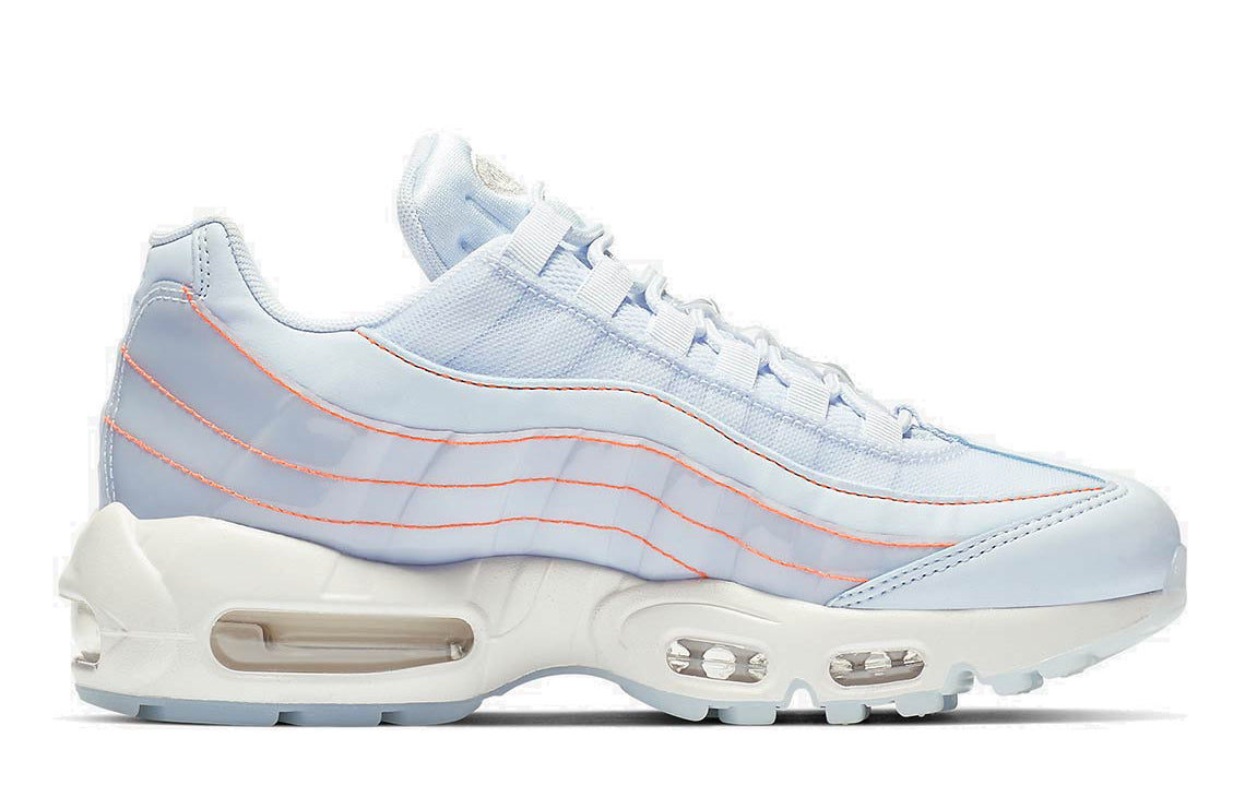 Womens Air Max 95 'Half Blue' Half Blue/Summit White 918413-400 sneakmarks