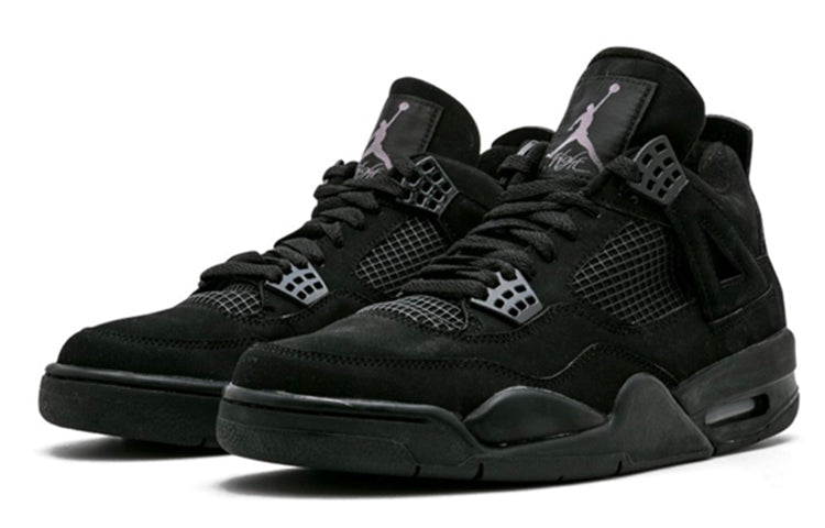 Air Jordan 4 Retro 'Black Cat' 2006 Black/Black/Light Graphite 308497-002