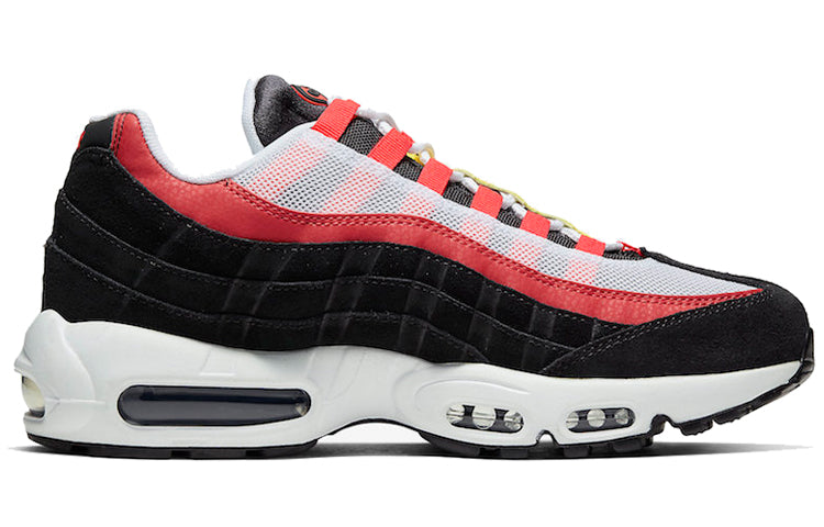 Nike Air Max 95 'Bright Crimson' White/Black/Bright Crimson/Chrome Yellow AT9865-101 sneakmarks